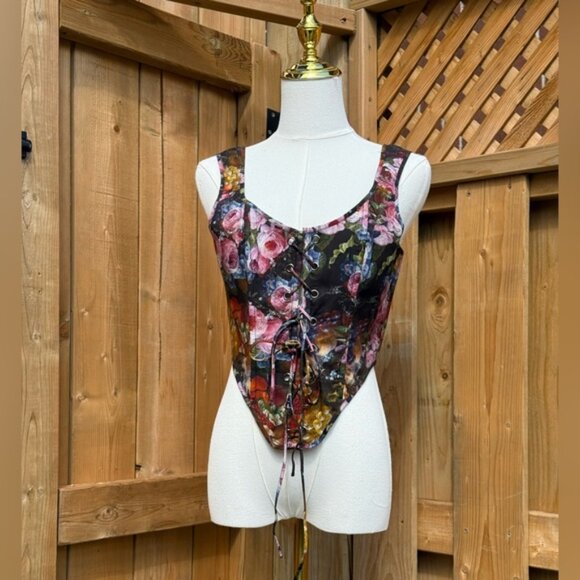 🆕 SELKIE 🧿 NWOT Genevieve Duchess Corset, Still Life Portrait - Sz L - Picture 2 of 16